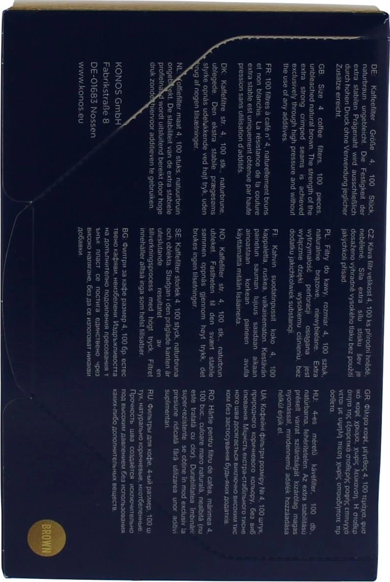 Filtri za kavo 1x4, 100 kosov, rjavi, Scanpart