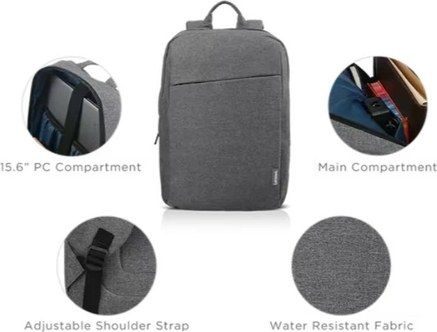 Nahrbtnik Lenovo B210, 15,6", poliester, siva