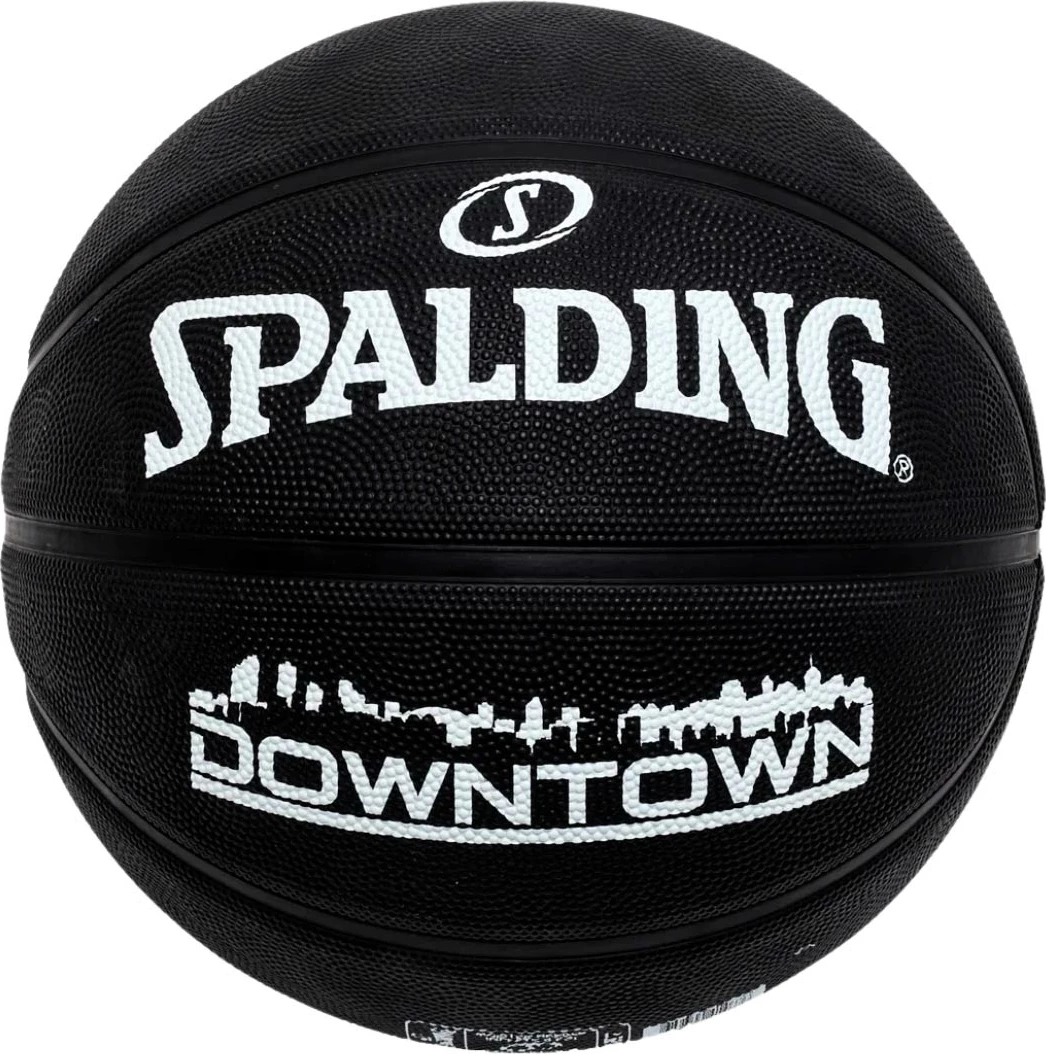 Košarkarska žoga Spalding Downtown Black za moške, črna