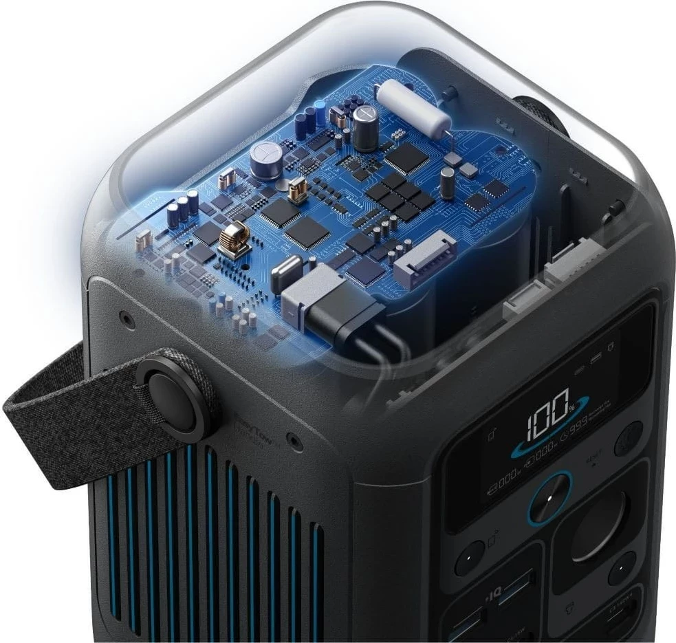Prenosna energijska postaja, Anker Solix C300X, 300 W, 288 Wh, črna