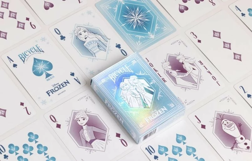 Igralne karte Disney Frozen Bicycle, 96932, za otroke, modre