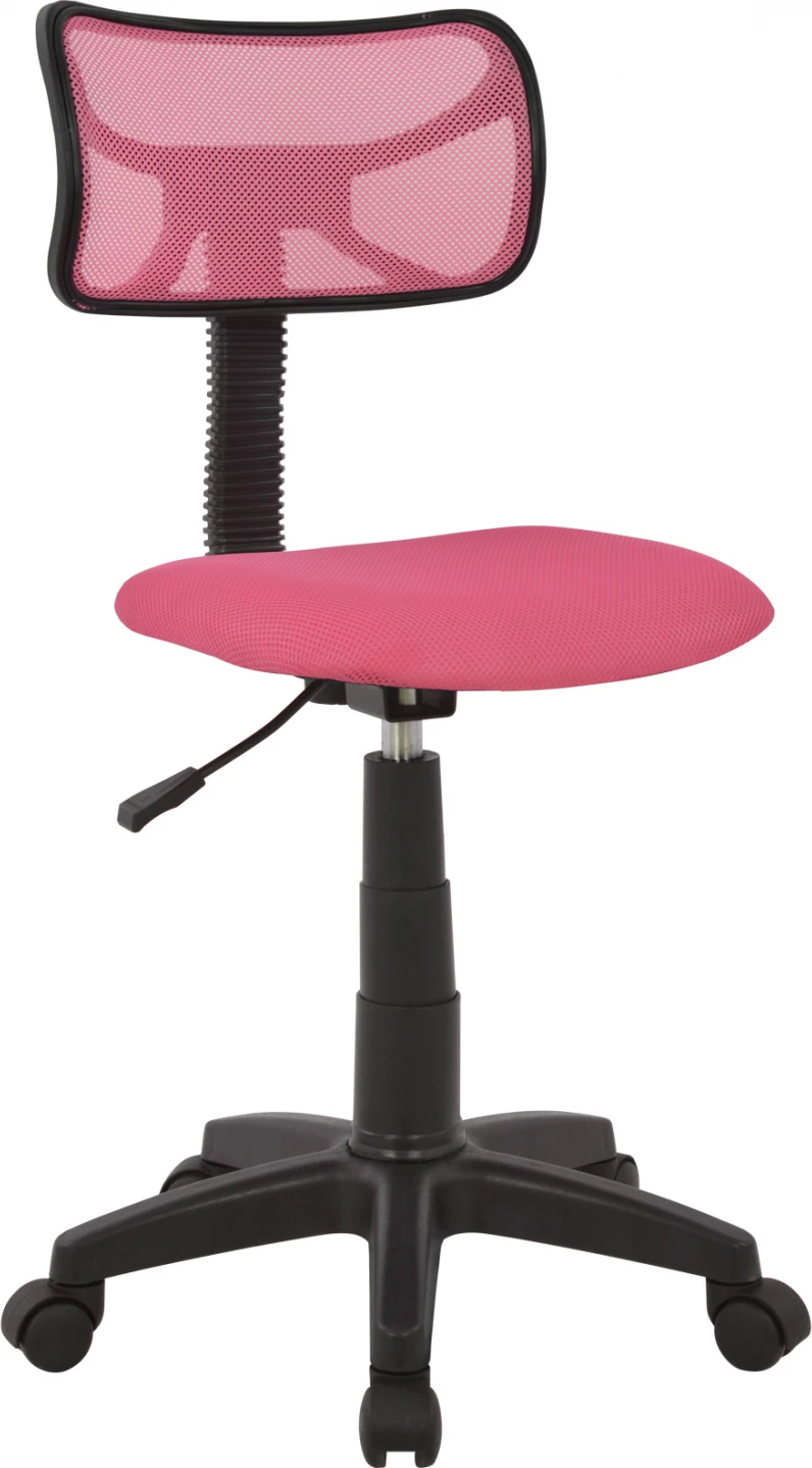 Pisarniški stol FH1026.05 roza z mrežasto tkanino 40,5x50,5x91,5 cm