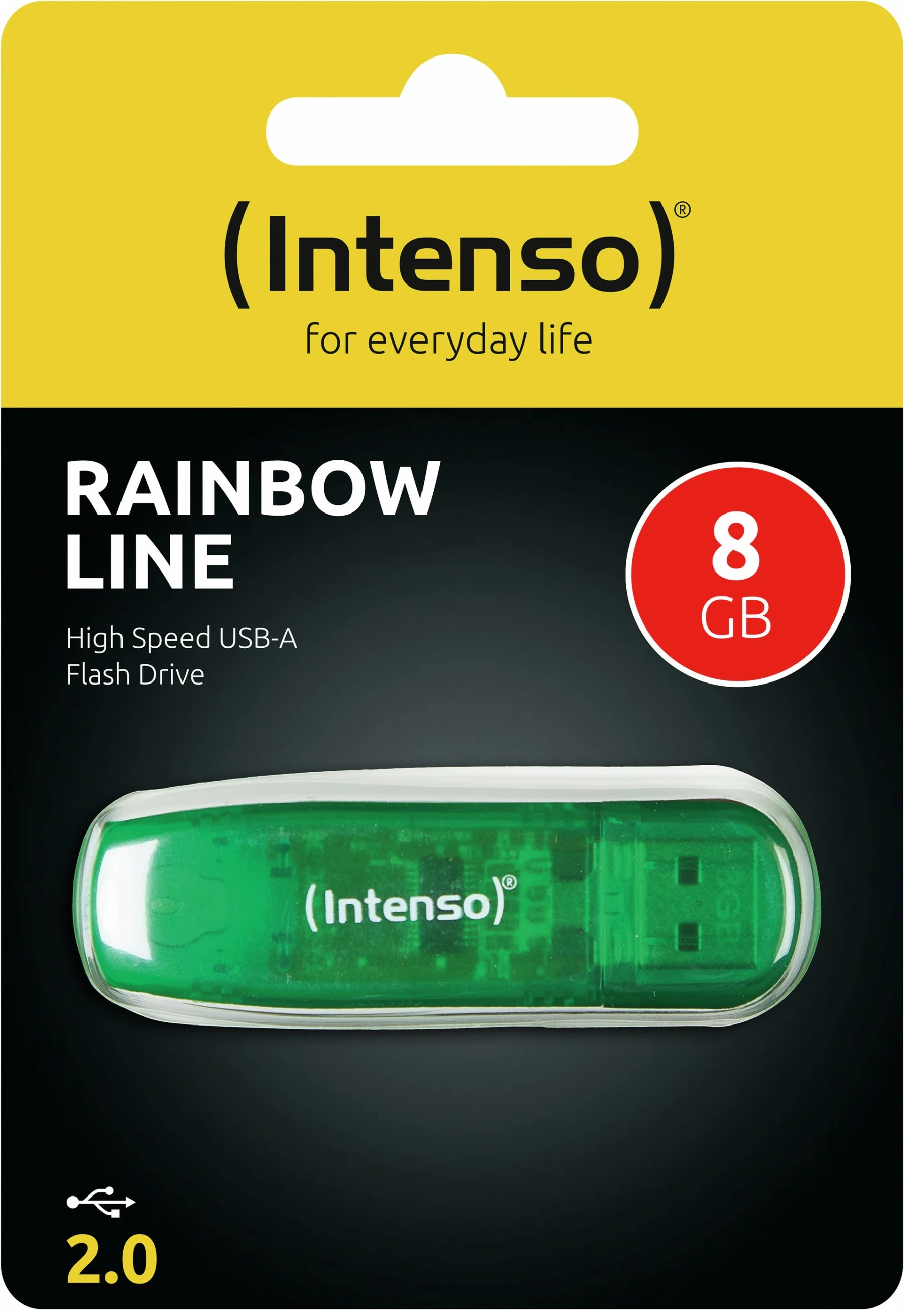 USB, 8 GB, USB Type-A, 2.0, zelen - Intenso Rainbow Line USB, 8 GB, USB Type-A, 2.0, zelen - Intenso Rainbow Line