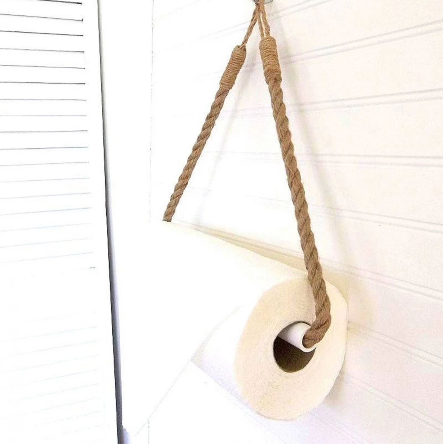 Obešalnik za papir iz vrvi s kovinsko osnovo FH9072 12x45x3 cm
