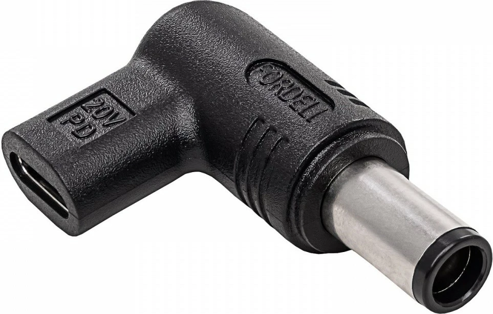 Adapter USB-C na 7,4 x 5,0 mm z DELL pinom, AKYGA AK-ND-C08, črn