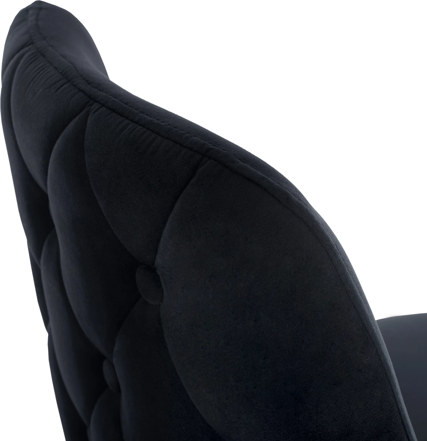 Serenity barski stol HM8519.04 črni žamet s kovinskim okvirjem 53x48x110 cm, set 2 kosov