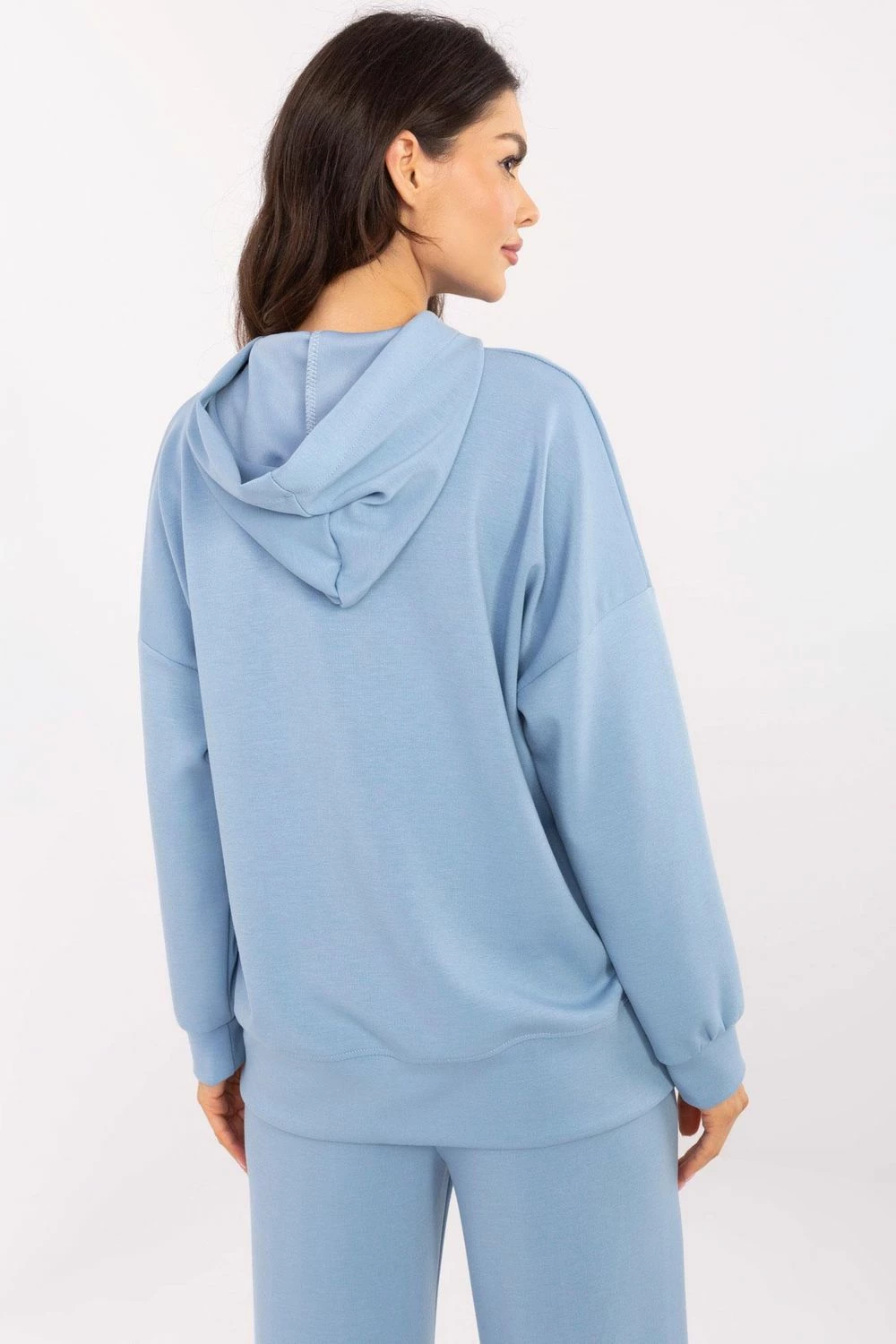 Pulover s kapuco Italy Moda 207027, moder