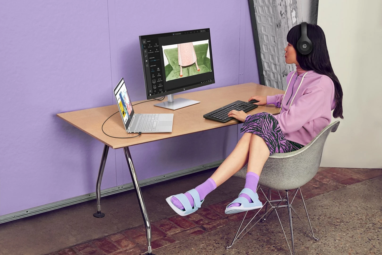 Brezžični komplet miške in tipkovnice, HP 230, črn