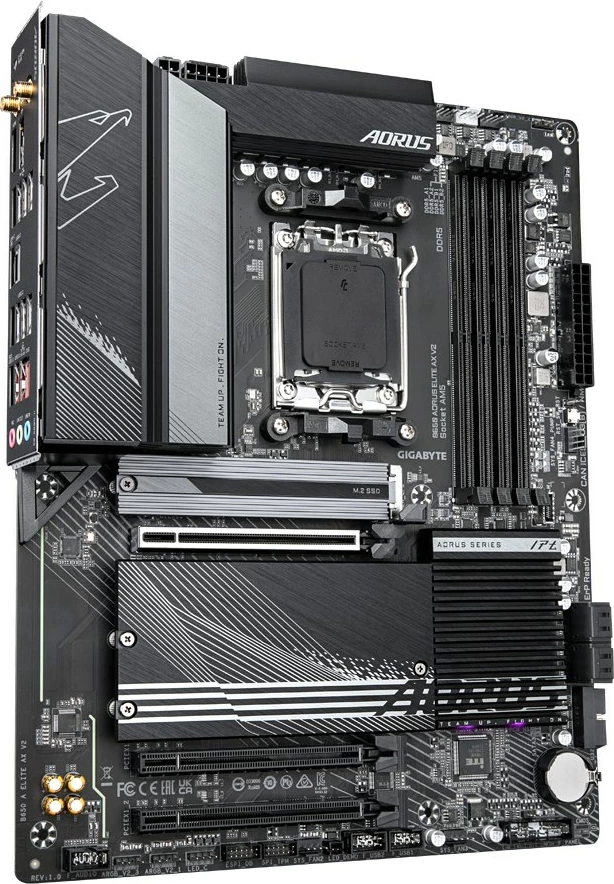 Plošča amê Gigabyte B650 AORUS ELITE AX V2, Socket AM5, ATX, črna