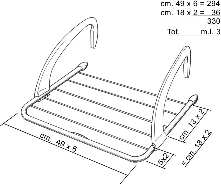 Stenski sušilnik za perilo Vileda Express, bel