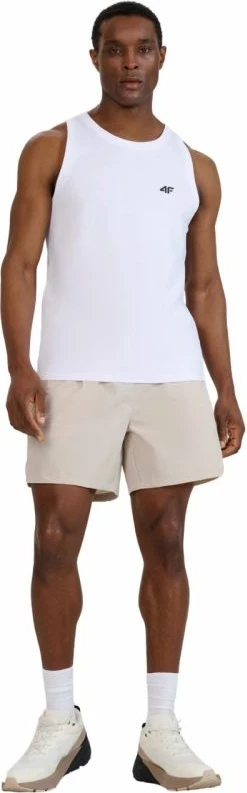 Brezrokavnik, moška majica 4F, bela