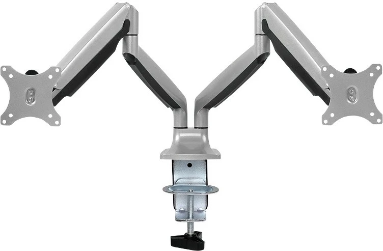 Držalo za 2 monitorja LogiLink BP0043, 13–32 palcev, 2x9 kg, VESA, črno/srebrno