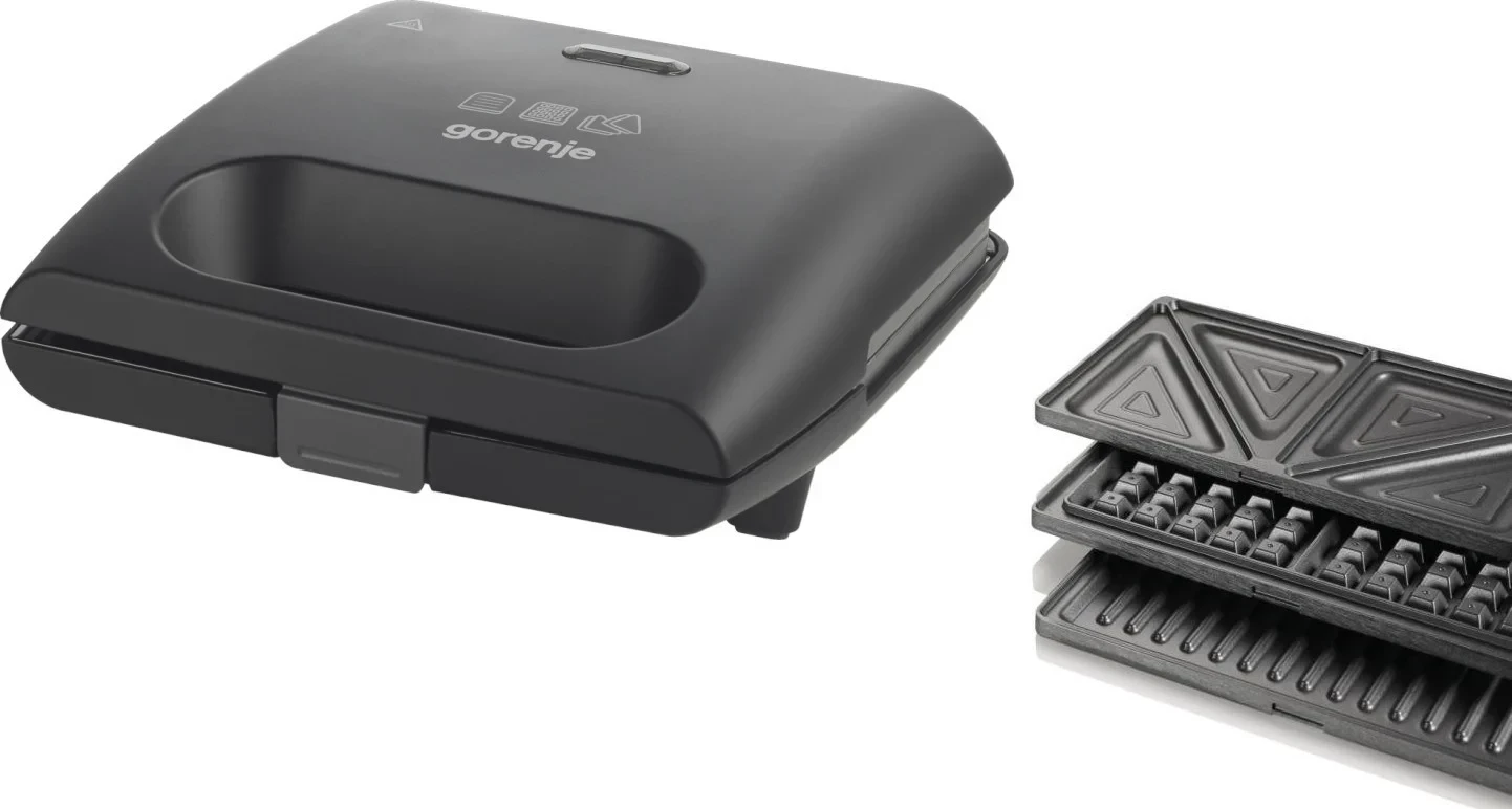 Multifunkcijski toaster 3v1, Gorenje SM703GC, črn