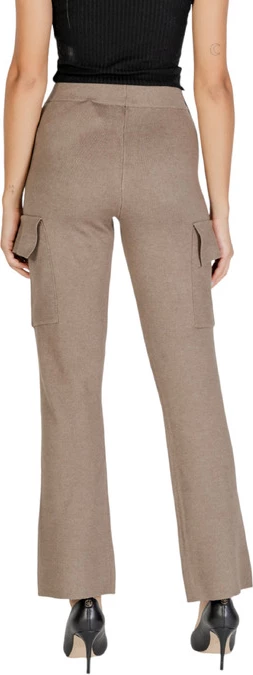 Hlače Vila Clothes za ženske, bež