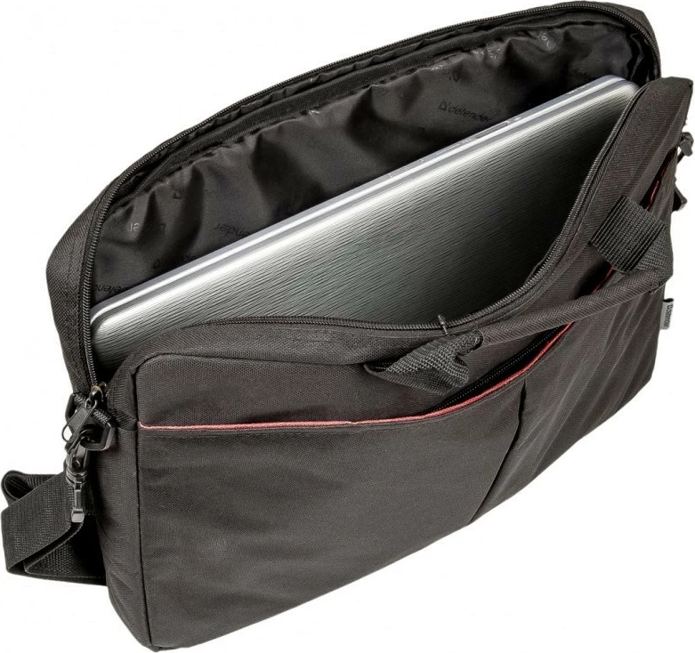 Torba za prenosnik Defender IOTA 15,6-palčni, črna