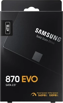 SSD 4 TB, 2,5", SATA III, črn Samsung 870 EVO SSD 4 TB, 2,5", SATA III, črn Samsung 870 EVO