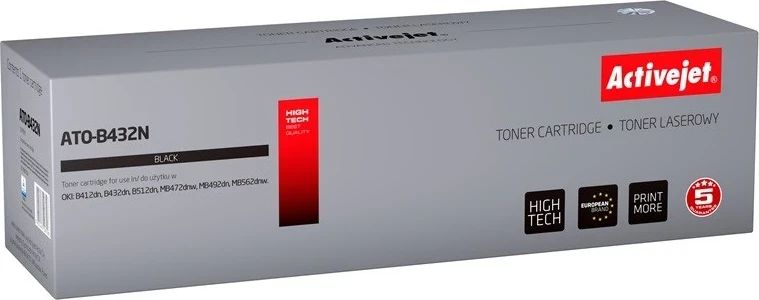 Zamenljiv toner Activejet ATO-B432N za tiskalnike OKI, črn