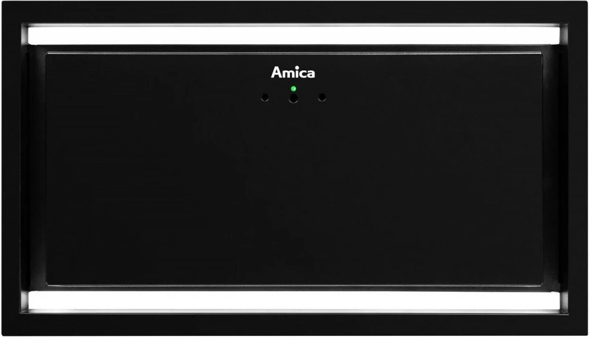 Vgradna napa, 60 cm, upravljanje z gibi in daljinskim upravljalnikom, LED, črna Amica OMC6751B