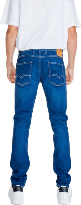 Hlače Replay za moške, modre