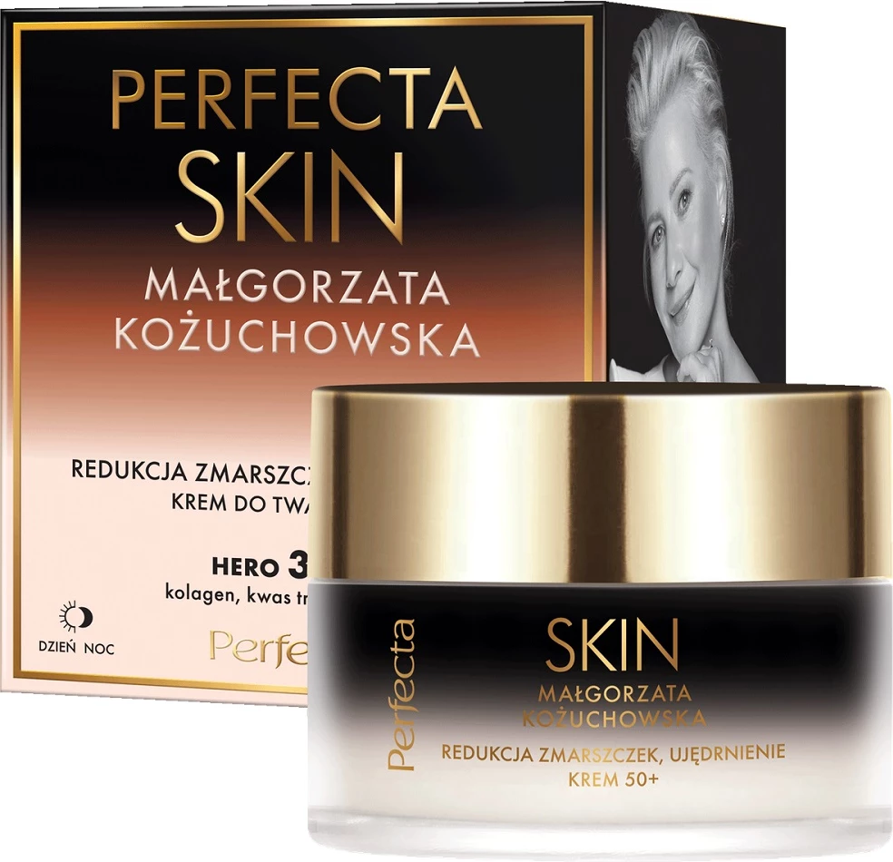 Krema za učvrstitev kože Perfecta Małgorzata Kożuchowska Day and Night 50+, 50 ml