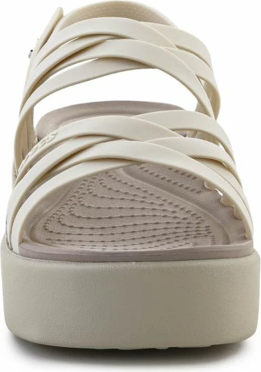 Sandale Brooklyn Strappy Low Wedge, Crocs, ženske, bež