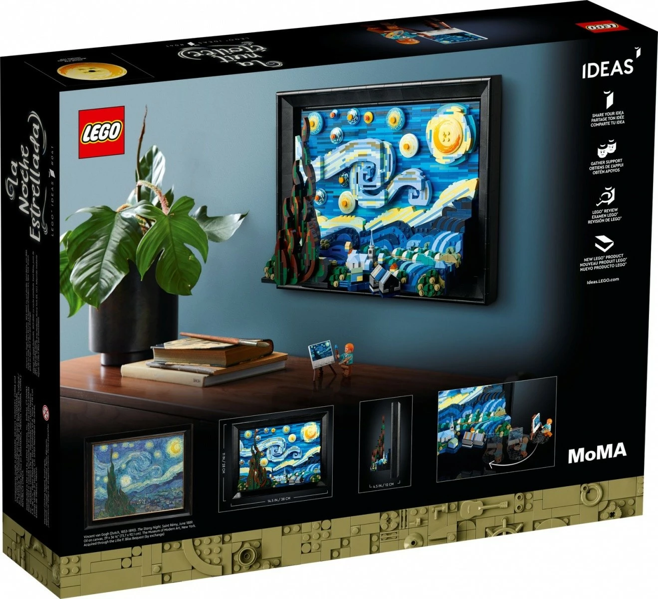 Model tridimenzional „Starry Night“ LEGO Ideas 21333, 2316 delov, za odrasle