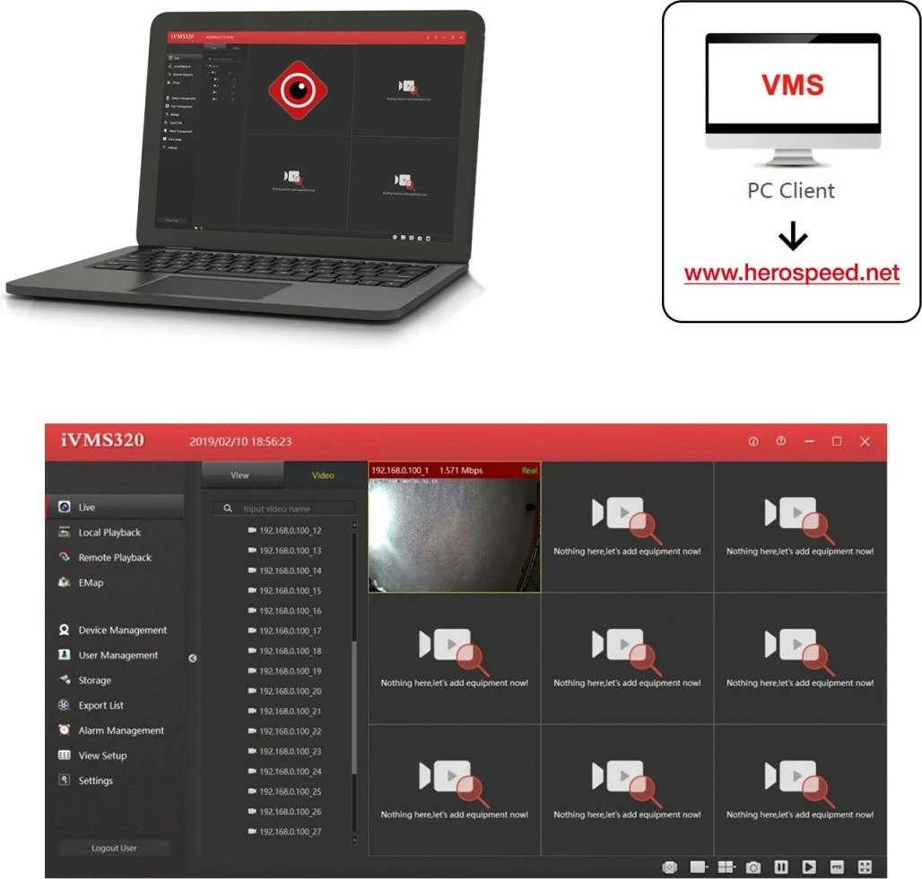 Dome kamera, 5MPx, PoE, bela — Maclean MCTV-515