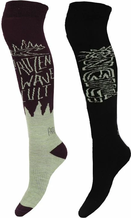 Dolge smučarske nogavice ONeill, unisex, bež/zelena