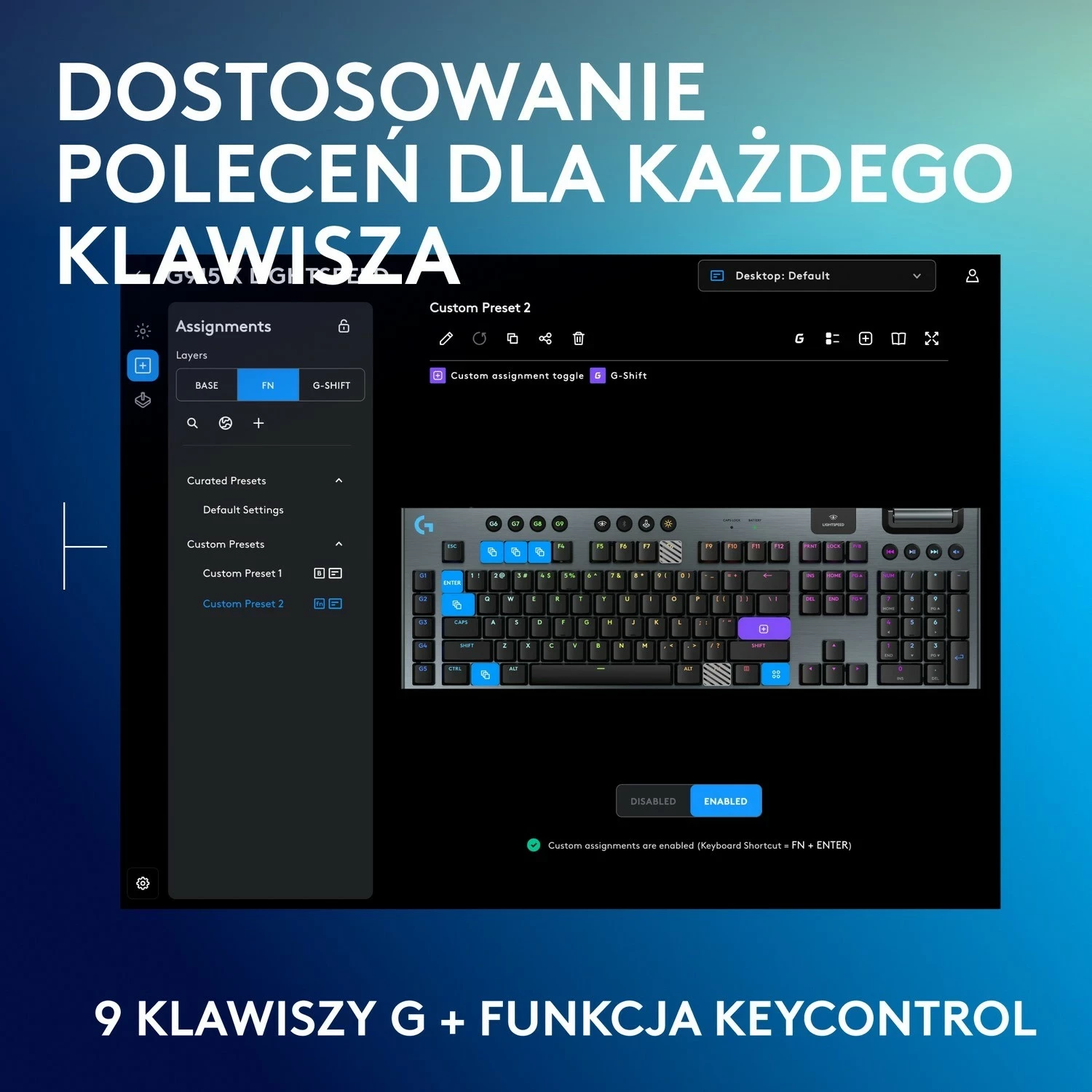 Mehanična tipkovnica RGB Logitech G915 X, črna