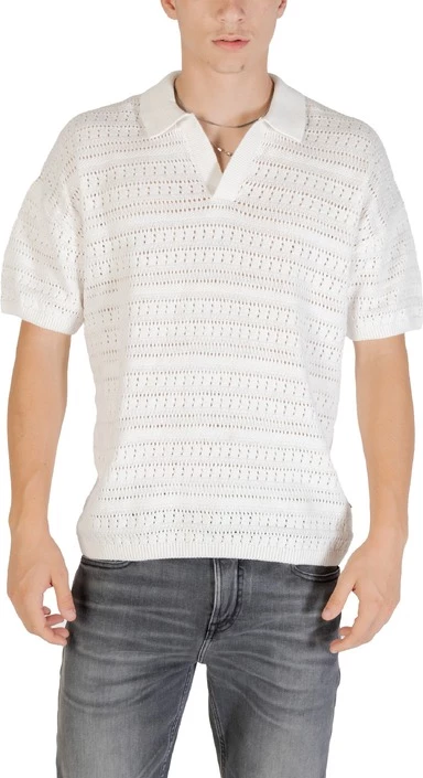 Polo majica za moške, Only & Sons, bela