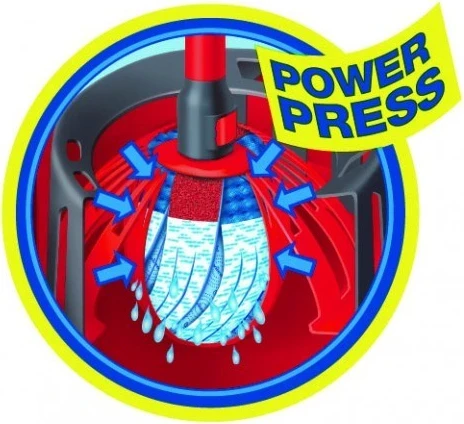 Vedro za iztiskanje Vileda Torsion Power, rdeče