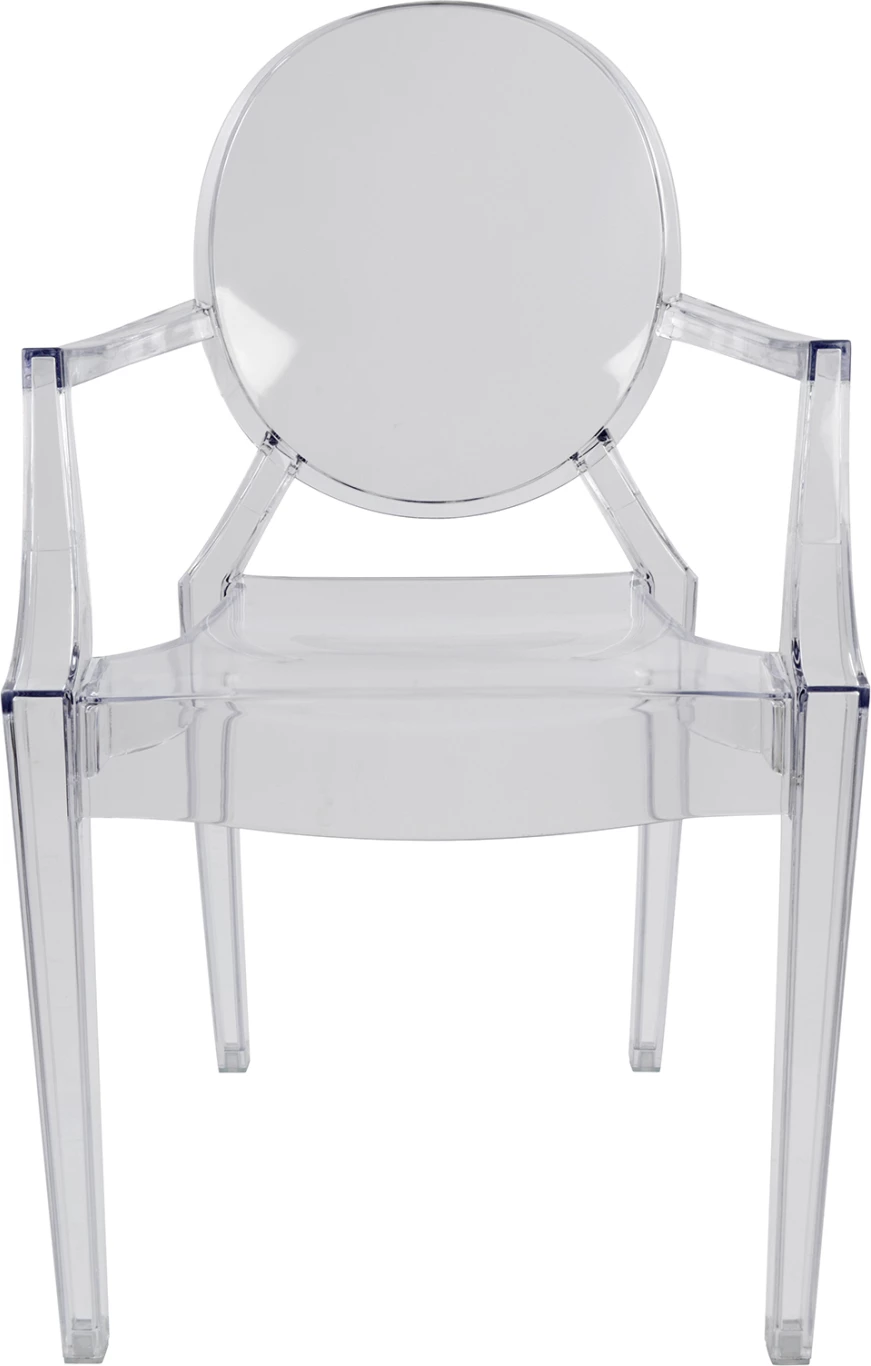 Akrilni stol s prozornimi nasloni za roke Aramis FH0169 52,2x56,5x92cm, set 4 kosov