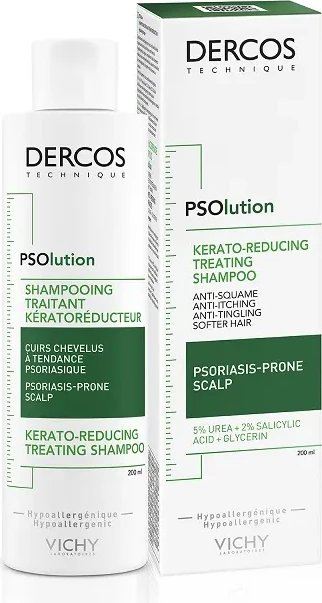 Šampon za občutljivo lasišče, nagnjeno k luskavici Vichy Dercos PSOlution, 200 ml