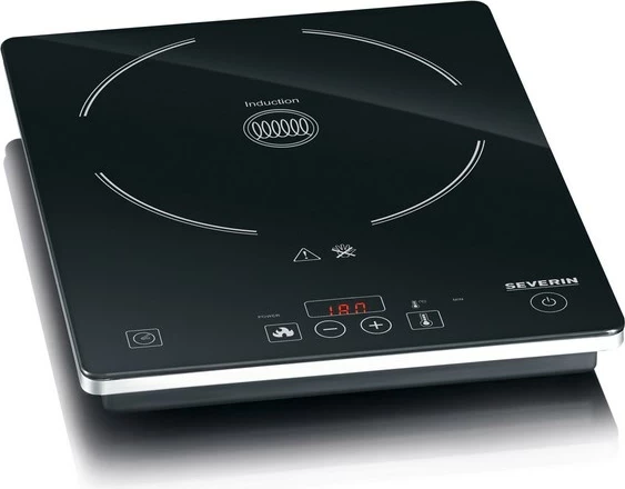 Indukcijska kuhalna plošča, Severin KP 1071, 1 cona, na dotik, črna