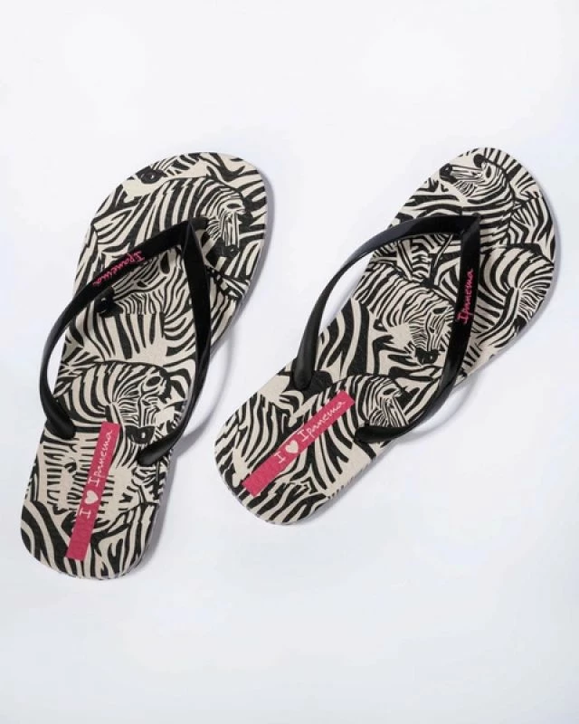 Flip-flop za ženske Ipanema, bele in črne
