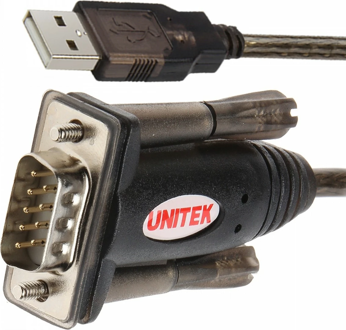 Adapter USB na RS-232 Unitek Y-105, 140 cm, črn