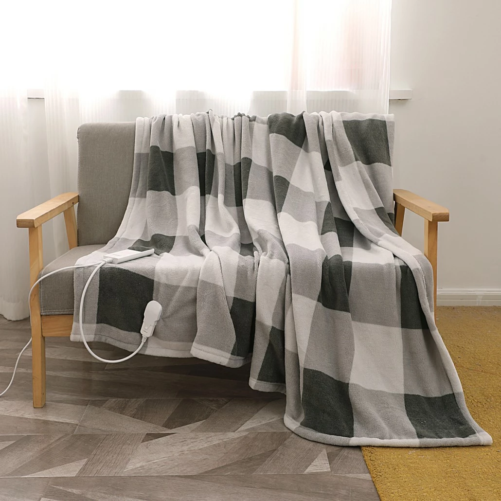 Električna odeja PRIME3 SHT41, 180 x 130 cm, 10 stopenj, timer, bež/siva/črna