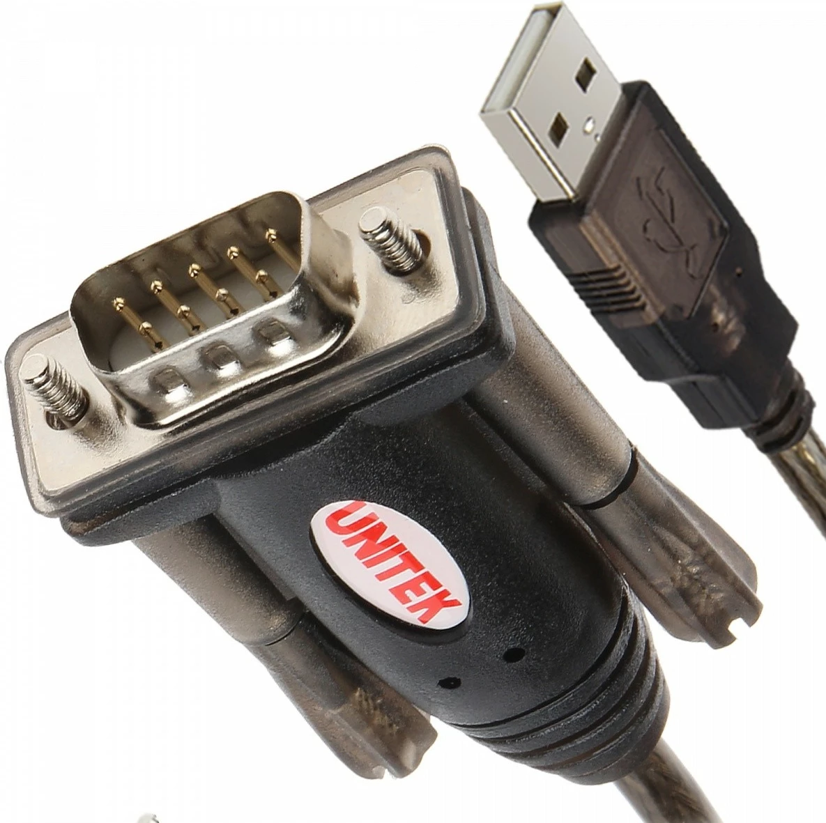 Adapter USB na RS-232 Unitek Y-105, 140 cm, črn