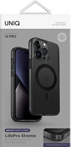 Ovitek za telefon UNIQ LifePro Xtreme Magclick za iPhone 14 Pro, črn