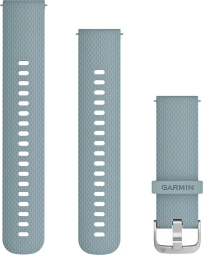 Silikonski pašček Garmin 010-12691-06, 20 mm, srebrn