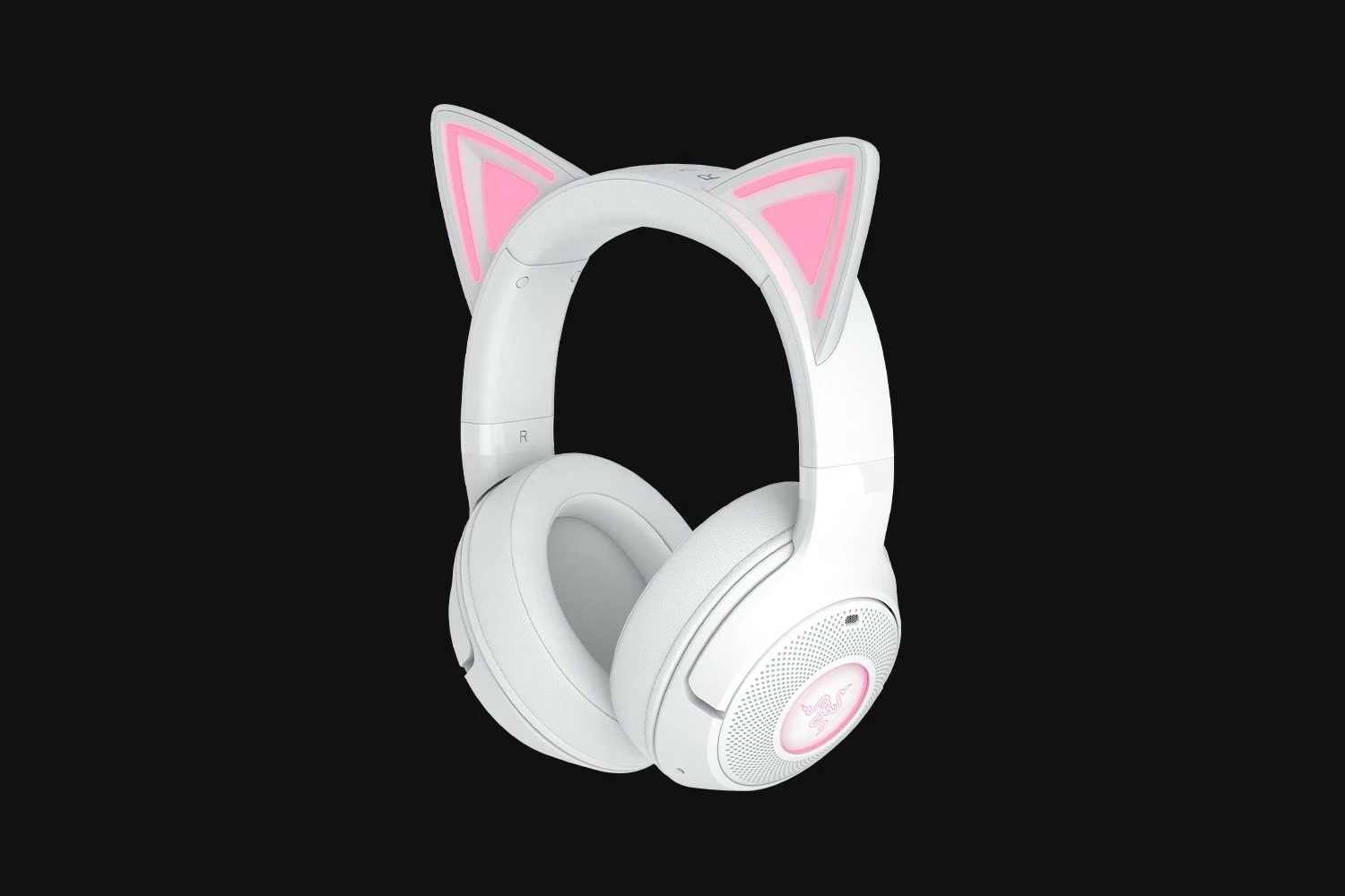 Slušalke brezžične, Bluetooth, 40 ur, bele, Razer Kraken Kitty V2 BT