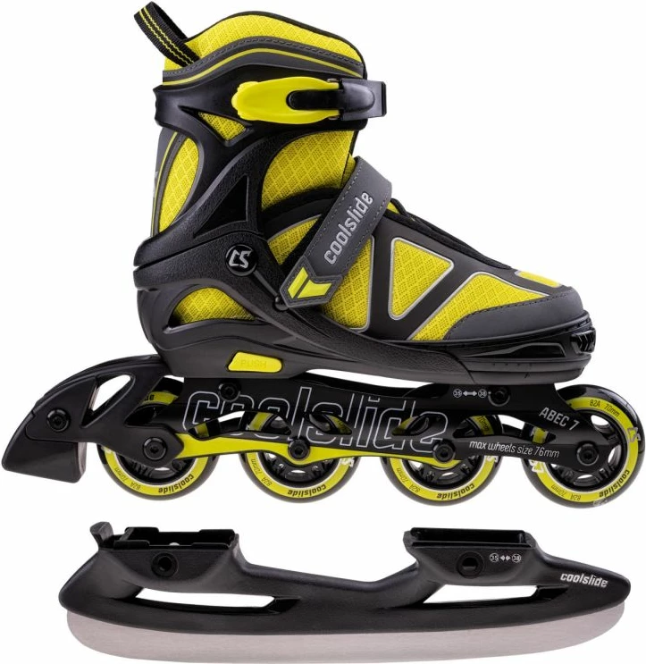 Rekreativni rolki Coolslide 2v1, rumeni