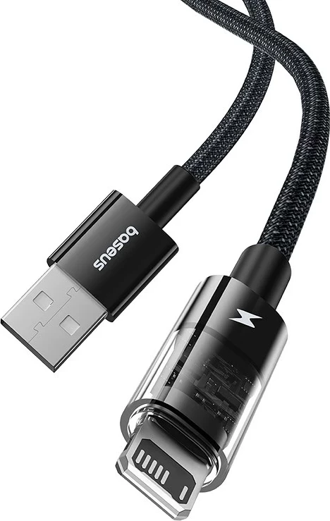 Polnilni kabel USB na Lightning Baseus Gem, 2,4 A, 2 m, črn