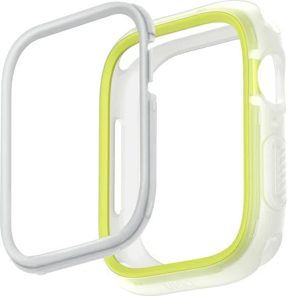 Ovitek za Apple Watch 40/41 mm Moduo UNIQ, zelen-bel, komplet z 2 okvirjema