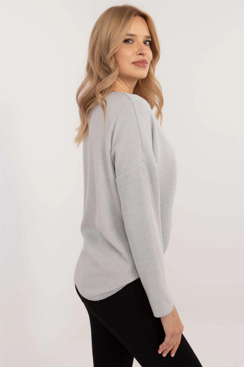 Eleganten pulover za ženske Italy Moda 202839, siv