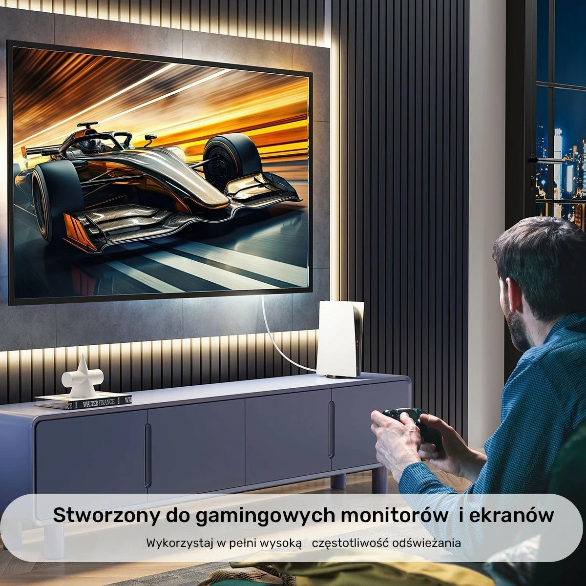 HDMI kabel 2.0 4K, 1 m, bel — Unitek