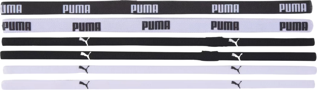Set elastičnih trakov za lase, Puma unisex, bel in črn