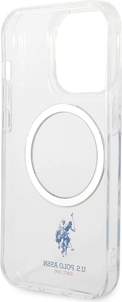 Ovitek za iPhone 15 Pro 6,1", MagSafe, prozoren U.S. Polo Assn. USHMP15LUCIT