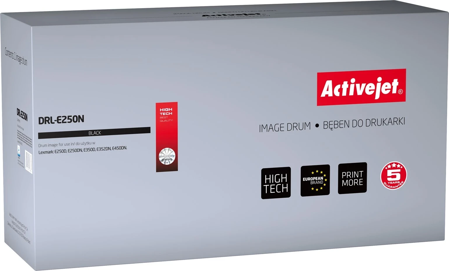 Zamenjalni toner ActiveJet DRL-E250N za Lexmark E250X22G, črn