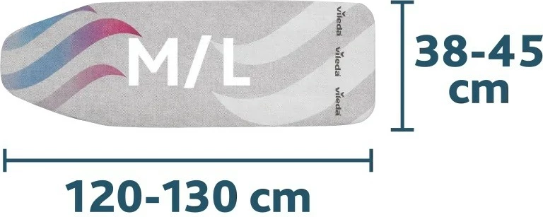 Dekorativna prevleka za likalnik Vileda Total Reflect, 120-130x38-45 cm